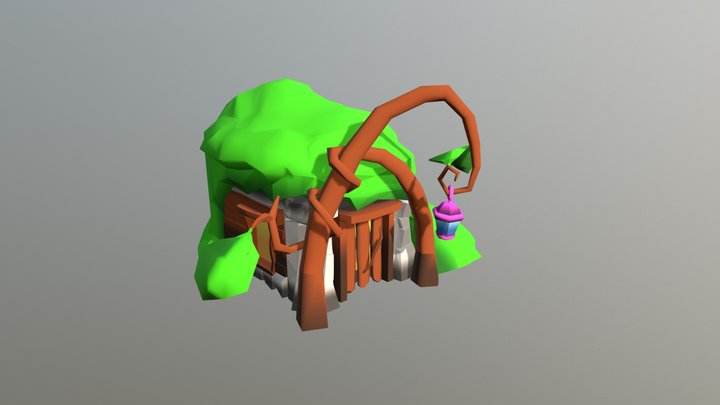 Cartoon House 3D Model