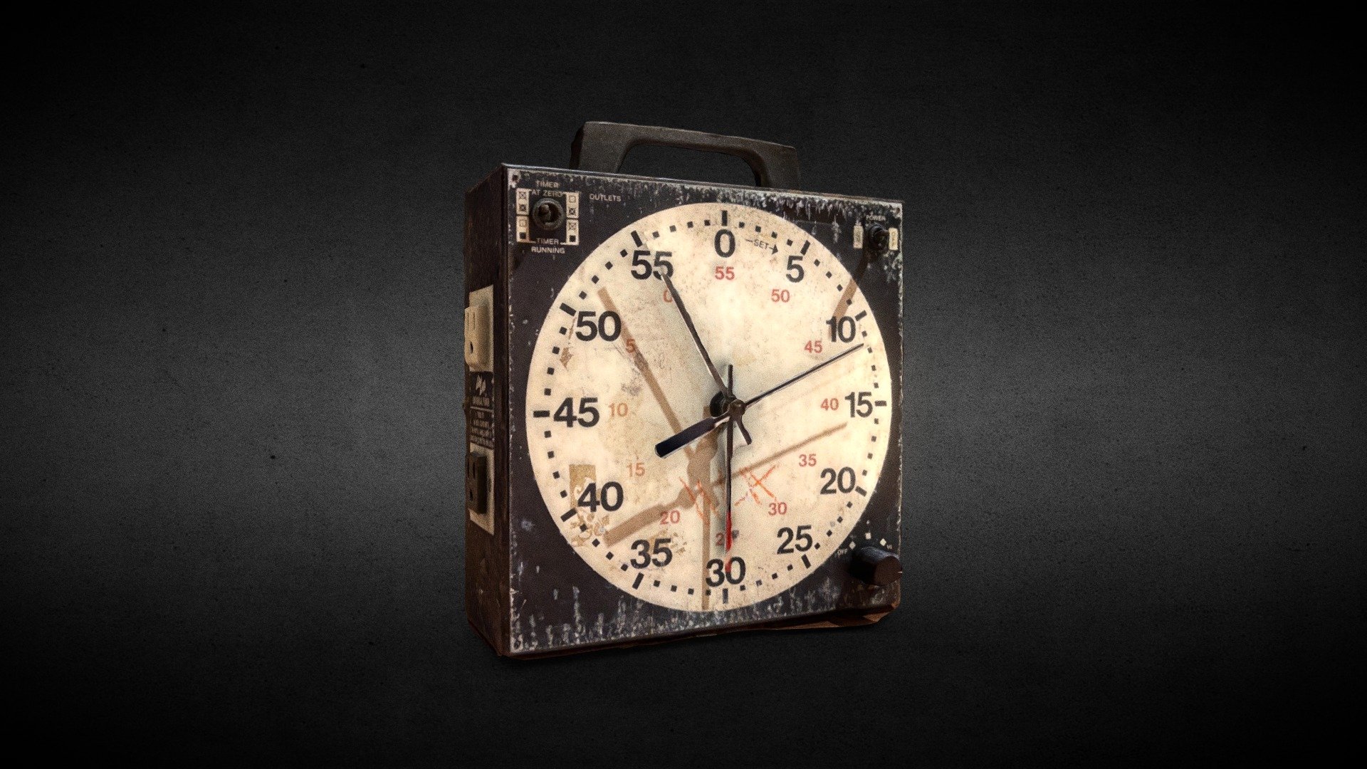 Darkroom Clock modified Download Free 3D model by tommyoshima