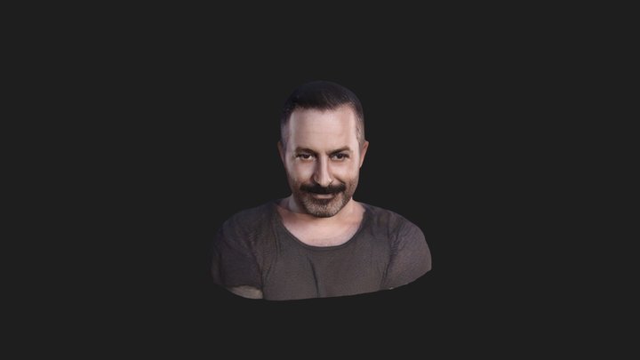 Cem Yılmaz Bust Famous Turkish Comedian 3D Model