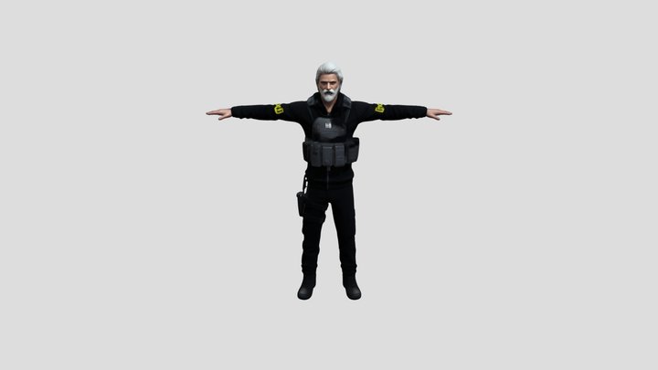 Greybeard Operator 3D Model