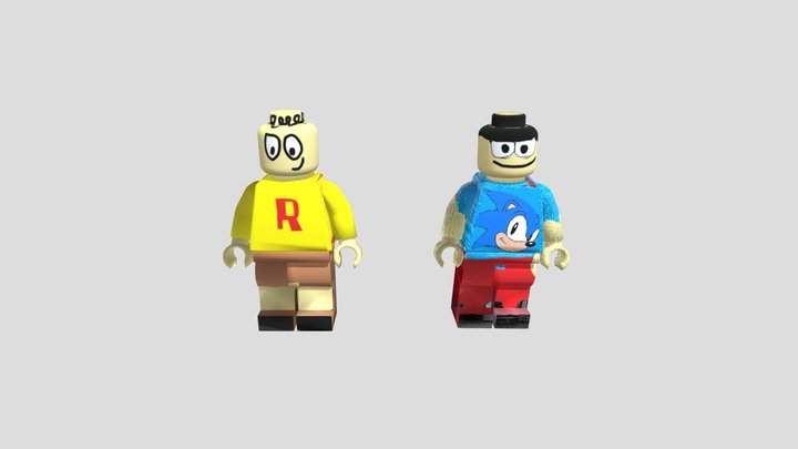 Roger And David As Lego minifigures 3D Model