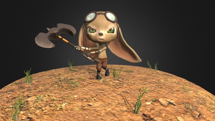 Fennec Fox 3D Model