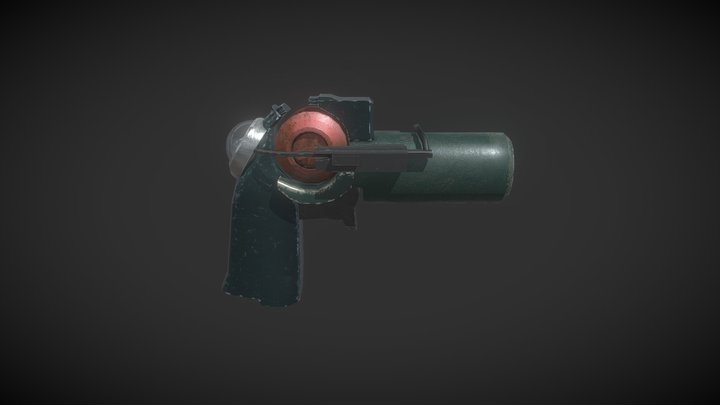 Scrap Hand Gun 3D Model