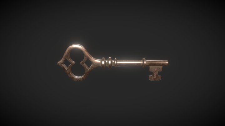 Old Key 3D Model