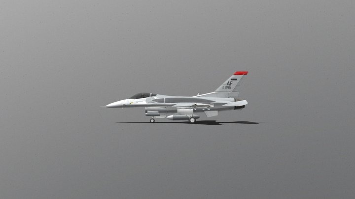 F-16 Block 70 (Fully Rigged) 3D Model