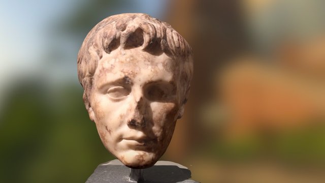 Head of Emperor Augustus 3D Model
