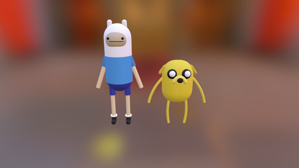 Finn And Jake - 3d Model By Joanvargas [ccae508] - Sketchfab