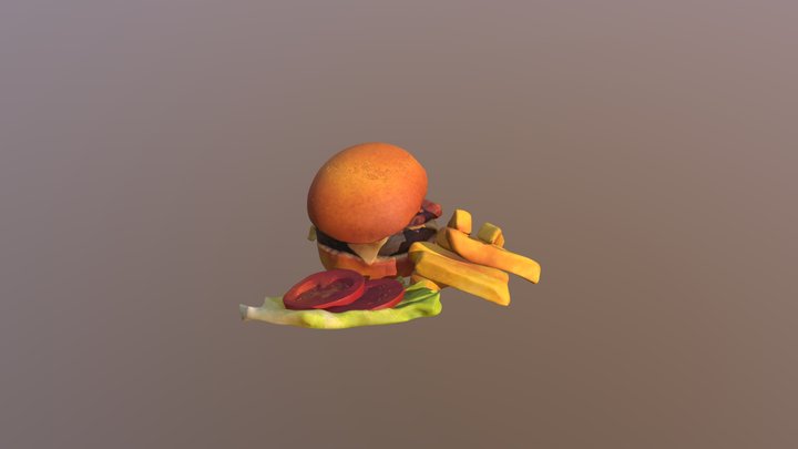 Burger 3D Model