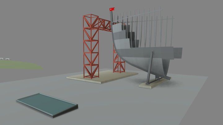 Titanic's bow replica (beta1) 3D Model
