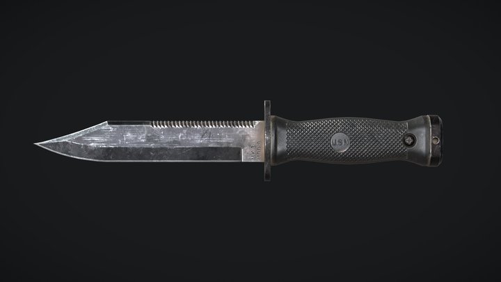 Ontario MK3 Navy Knife 3D Model