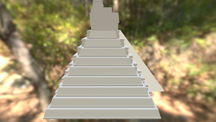 Temple I Tikal 3D Model