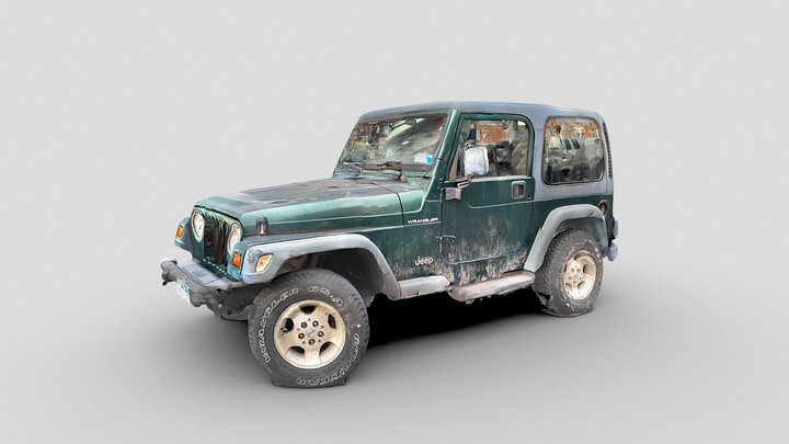 Day 102: Green Jeep – Free 3D Model STL