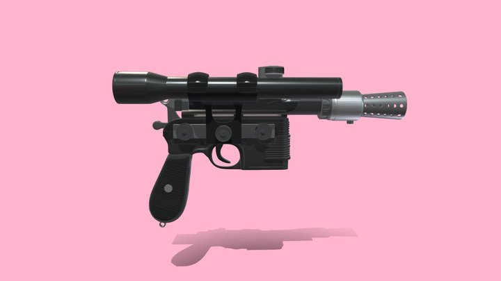 Blaster Han Solo Final 3D Model