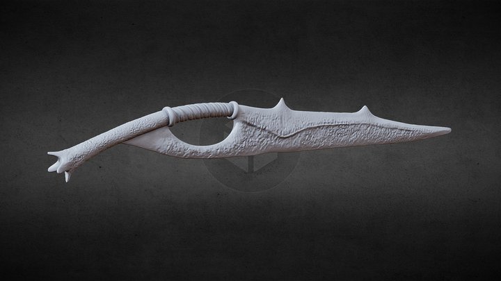3D PRINTABLE MORIA ORC SWORD SCIMITAR - LOTR 3D Model