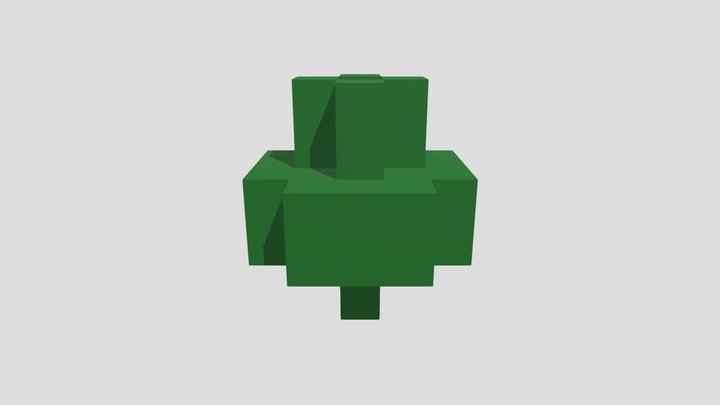 Minecraft Tree 3D Model
