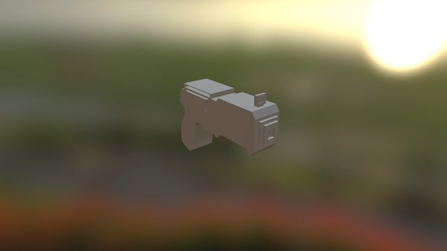 Laser Gun WIP 3D Model