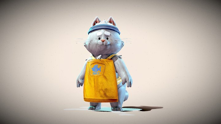 "Jun" - Stylized Creation Assignment 3D Model
