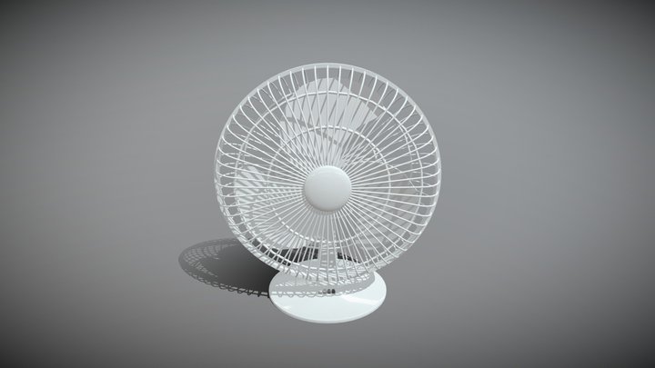 Desk Fan 3D Model
