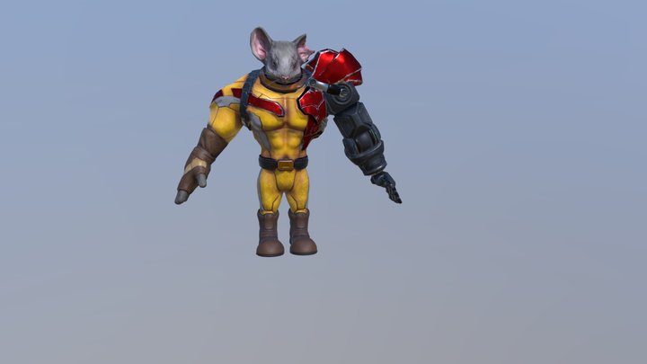Mighty Mouse 3D Model