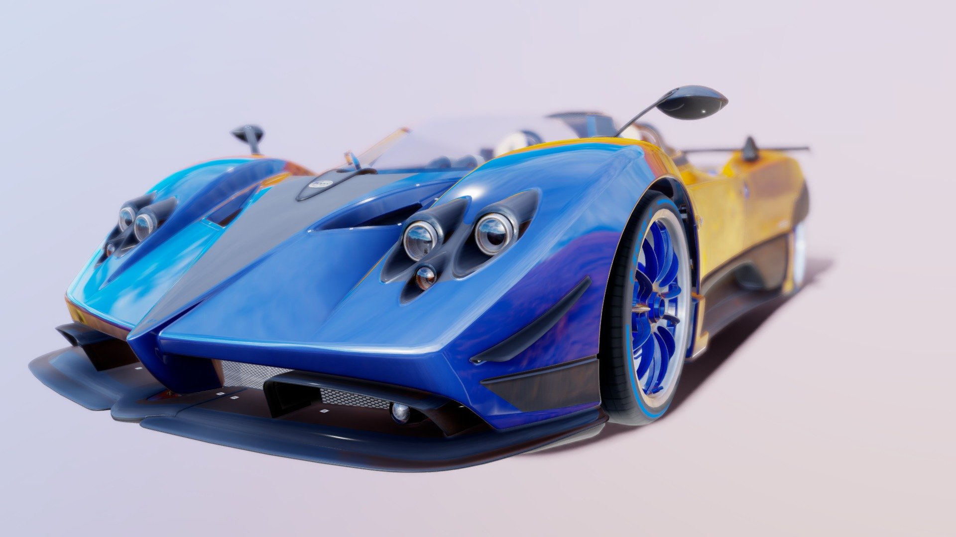 2021 | Pagani Zonda HP Barchetta - Download Free 3D model by kevin (ケビン ...