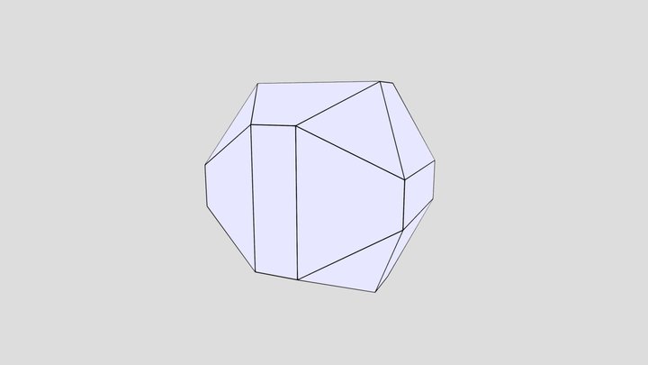 Purple polyhedron – Modello 3D gratuito STL