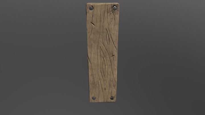 Plank of wood 3D Model