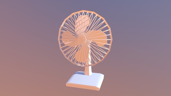 Table Fan 3D Model