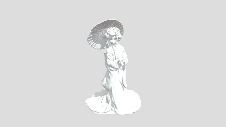 Elegent geisha 3D Model