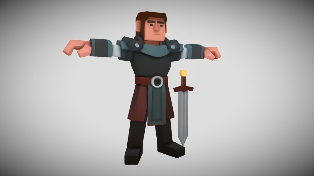 Medieval Knight With Sword