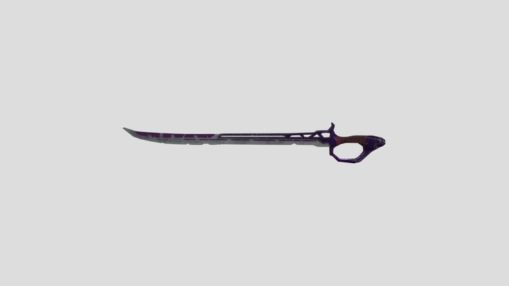 Purple Sword 3D Model