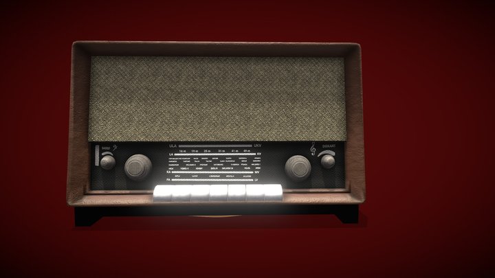 Old radio 3D Model