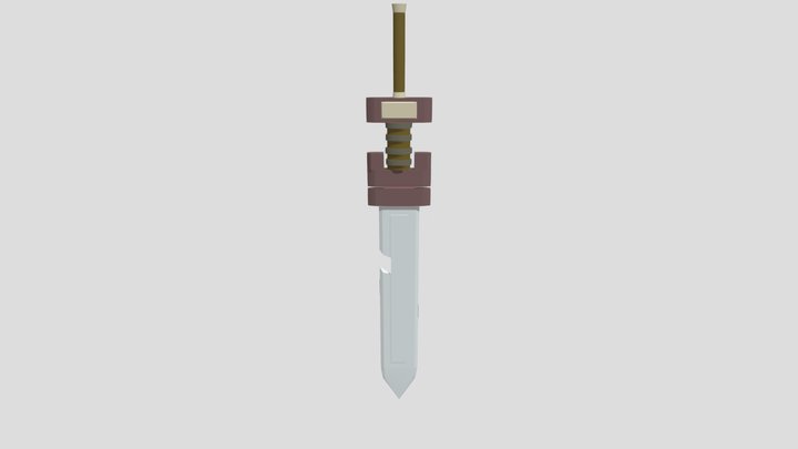 espada flamejante 3D Model