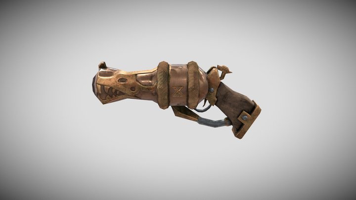Warhammer Fantasy Drakefire Pistol 3D Model