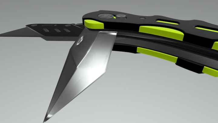 Work Knife Saxo 3D Model