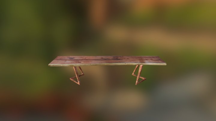 Angular Pose Wood Base Rev C 3D Model
