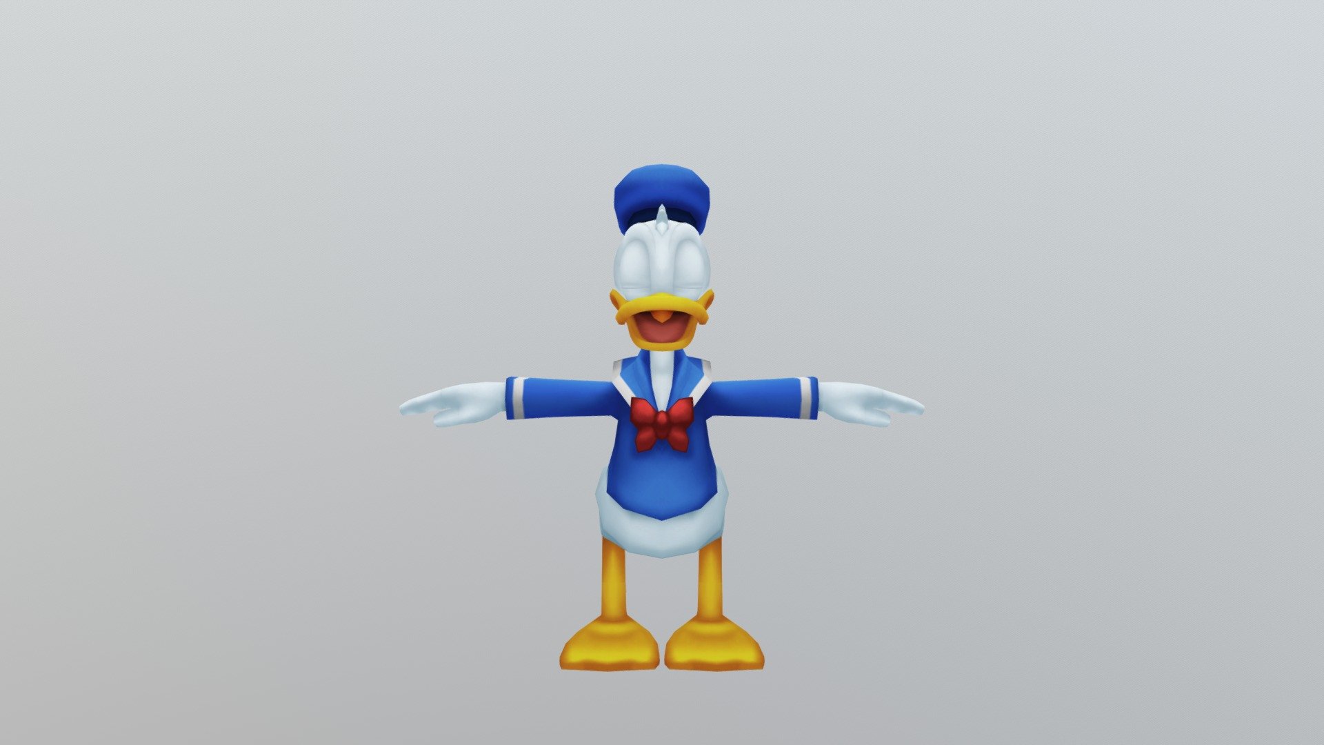 Kingdom Hearts 2 - Donald Duck - 3d Model By Akennedy007 [ccbe10e 