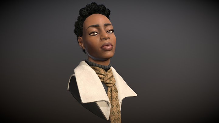 Black Woman 3D Model