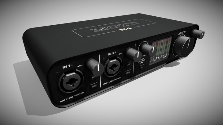 MOTU M4 audio interface 3D Model
