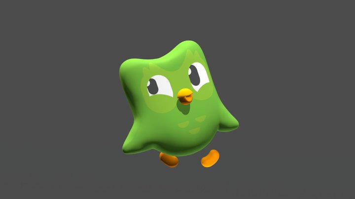 Duolingo Owl 3D Model