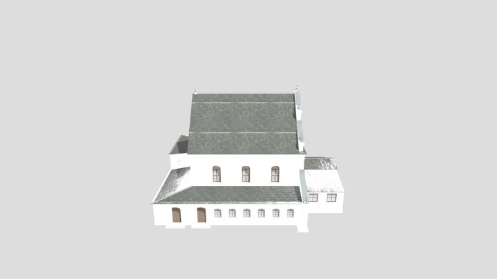 Модель Synagogue-slonim(v-2-1)-facades1 (3) 3D Model