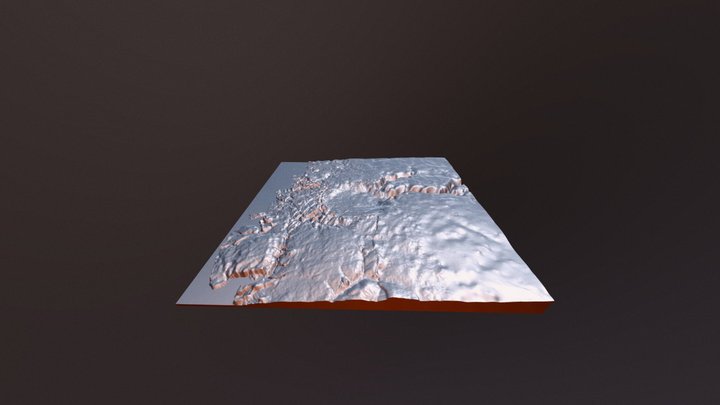 Hiawatha-krateret 3D Model