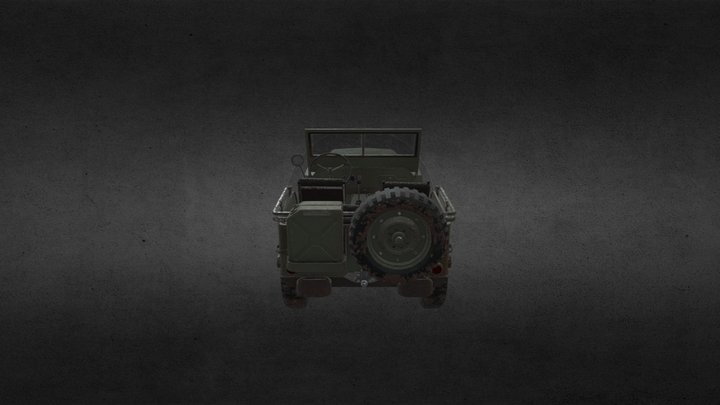 1947 Willy's Jeep 3D Model