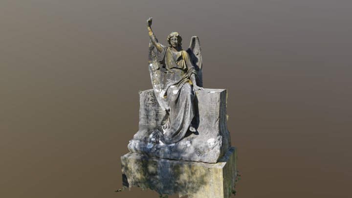 Yealmpton Angel Statue 3D Model
