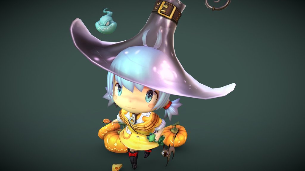 2016. Halloween little witch