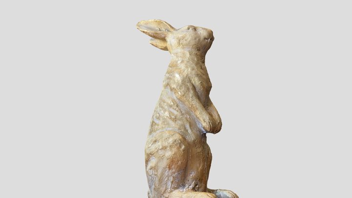 Statue of rabbit 3D Model