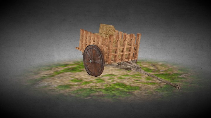 Medieval wagon /carriage 3D Model