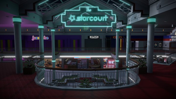 Starcourt Mall Interior (Stranger Things) 3D Model