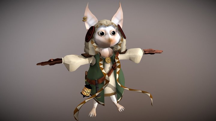 Traveler(Low Poly) 3D Model