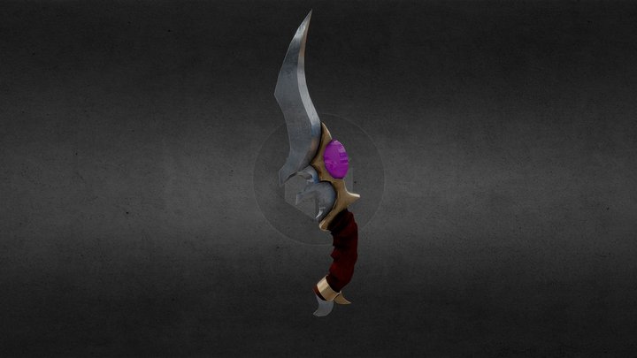 lowpoly knife :D 3D Model