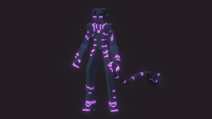 3D Model: Minecraft EnderMan ~ Buy Now #90659393